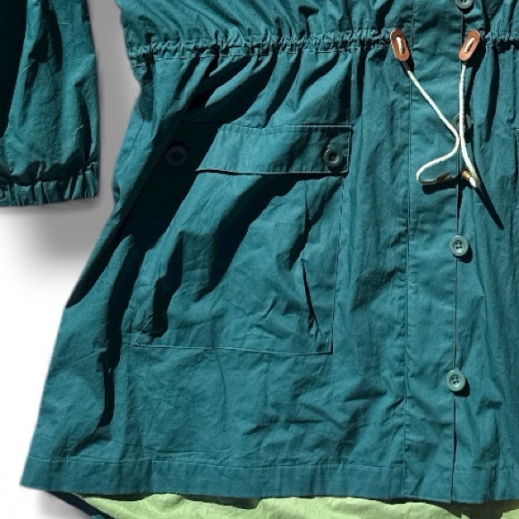 Gudrun Sjoden Jacket windbreaker rain anorak teal blue-green NWOT plus XXL 2X 3X - Picture 7 of 17